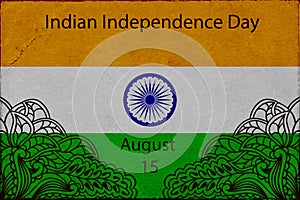 Template Design advertising poster or flyer for the day of Indias independence.