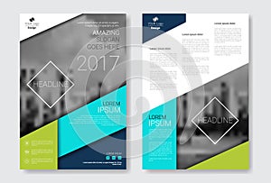 Template Design Brochure, Annual Report, Magazine, Poster, Corporate Presentation, Portfolio, Flyer With Copy Space