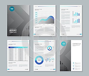 Template design for company profile ,annual report , brochure , flyer