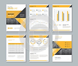 Template design for company profile ,annual report , brochure , flyer