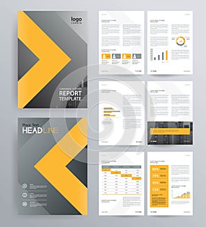 Template design for company profile ,annual report , brochure , flyer