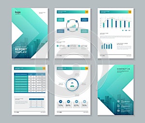 Template design for company profile , annual report , brochure , flyer