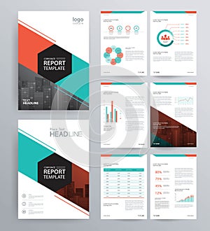 Template design for company profile ,annual report , brochure , flyer