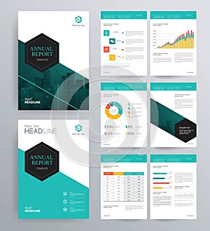 Template design for company profile ,annual report , brochure , flyer