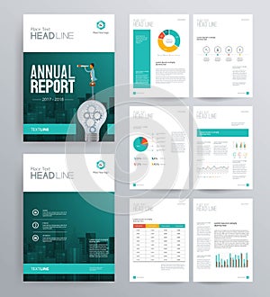 Template design for company profile ,annual report , brochure , flyer