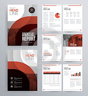 Template design for company profile ,annual report , brochure , flyer