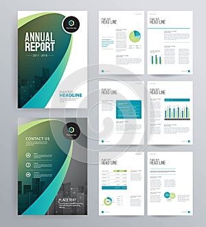 Template design for company profile ,annual report , brochure , flyer