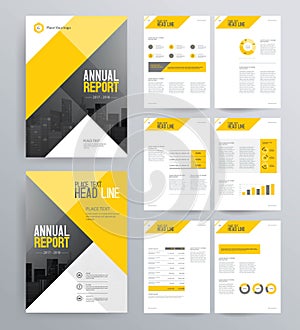 Template design for company profile ,annual report , brochure , flyer