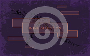 Template for design of wine card