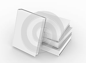 Template empty hardcover book mockup set