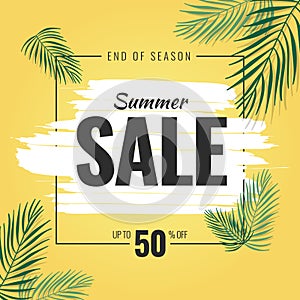 Template of End of Season Summer Sale