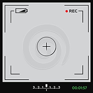 Template focusing screen of the camera.