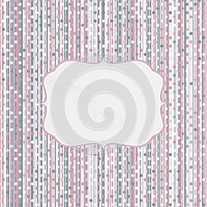 Template frame design for greeting card. EPS 8