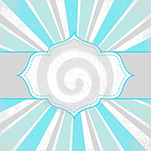 Template frame design for greeting card