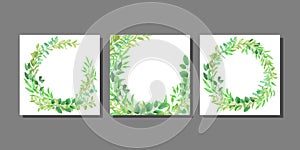 Template Frames set from Greenery
