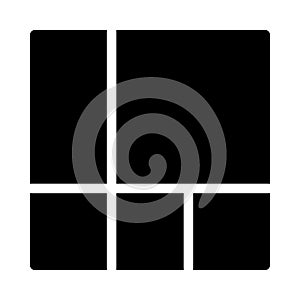 Template glyph flat vector  icon