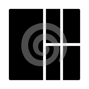 Template glyph flat vector  icon