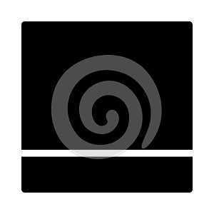 Template glyph flat vector  icon