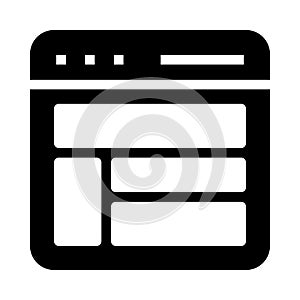 Template glyph flat vector  icon