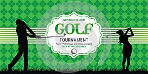 Template for golf invitation