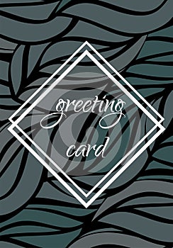 Template greeting card