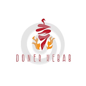 Modello icona designazione dell'organizzazione o istituzione döner illustrazioni 