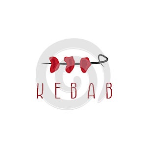 Template icon logo for kebab -vector illustration