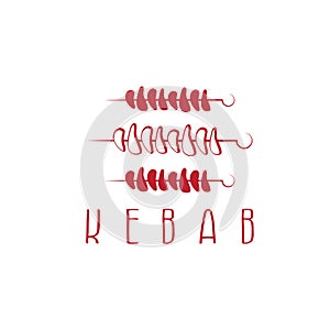 Template icon logo for kebab -vector illustration