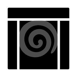 Template glyph flat vector  icon