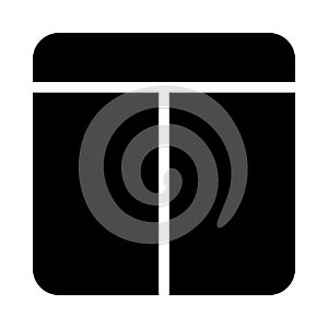 Template glyph flat vector  icon