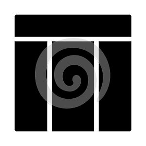 Template glyph flat vector  icon