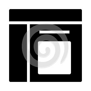 Template glyph flat vector  icon