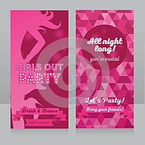 Template for ladies night party invitation