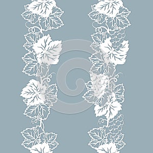 Template for laser cutting, plotter, and silkscreen printing. Vine. Grape photo