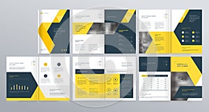 Template layout design with cover page for company profile ,annual report , brochures, flyers,