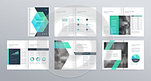 Template layout design with cover page for company profile ,annual report , brochures, flyers,