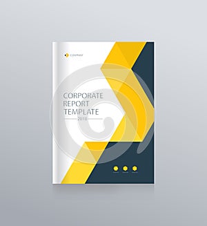 Template layout design with cover page for company profile ,annual report , brochures, flyers,