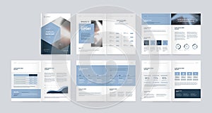 Template layout design with cover page for company profile ,annual report , brochures, flyers