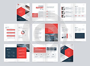 Template layout design with cover page for company profile ,annual report , brochures, flyers