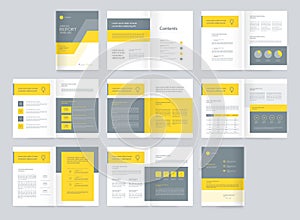 Template layout design with cover page for company profile ,annual report , brochures, flyers