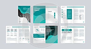 Template layout design with cover page for company profile ,annual report , brochures, flyers,