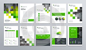 Template layout design with cover page for company profile ,annual report , brochures, flyers, presentations