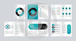 Template layout design with cover page for company profile ,annual report , brochures, flyers, presentations, leaflet, magazine,bo