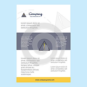 Template layout for Error comany profile ,annual report, presentations, leaflet, Brochure Vector Background