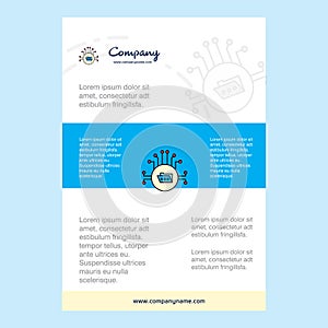 Template layout for Shared folder comany profile ,annual report, presentations, leaflet, Brochure Vector Background