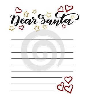 Template Letter to Santa