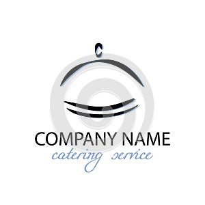 Template for logo design. Kitchen, restaurant and catering theme. photo