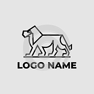 template, logo, lion, gold, luxury, white, icon, background, vector, line art, label, line, royal, shield, simple, animal, symbol,