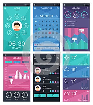 Template for mobile app design