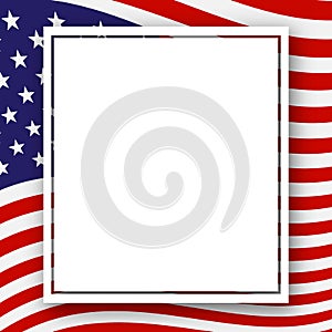 Template with a pattern of stars and stripes of colors of the national flag USA Patriotic Background for Holidays Independence Day